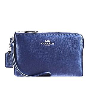 Coach Corner Zip Wristlet